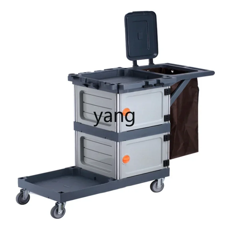 LHH cleaning car Multifunctional cleaning car Trolley Hotel property owner Super large capacity