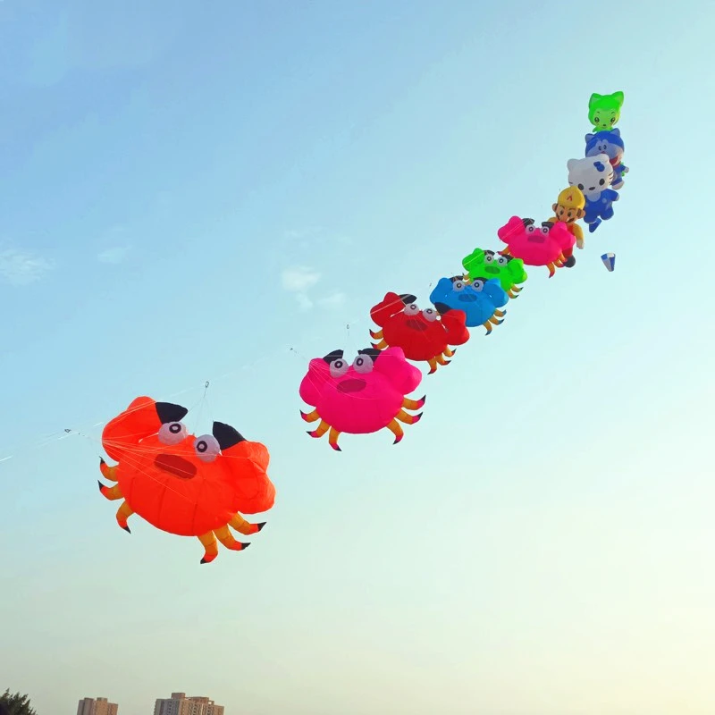 Cerf-volant gonflable pour enfants, pendentif de cerf-volant volant, crabe, amusant en plein air, grand cerf-volant, sport, vol, dragon amusant
