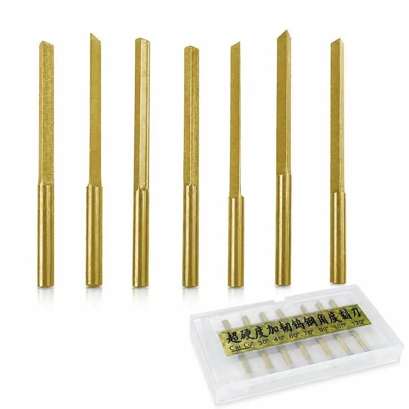 Tungsten Steel Triangle Metal Blades Engraving Knives Angle Cutter Spatula For DIY Engraving Jewelry Making Tools