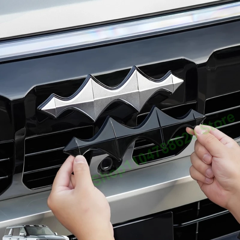 

For Equation Leopard 8 Car Logo Decorative Sticker Front / Rear Black Label Decorative Stickers Accessories