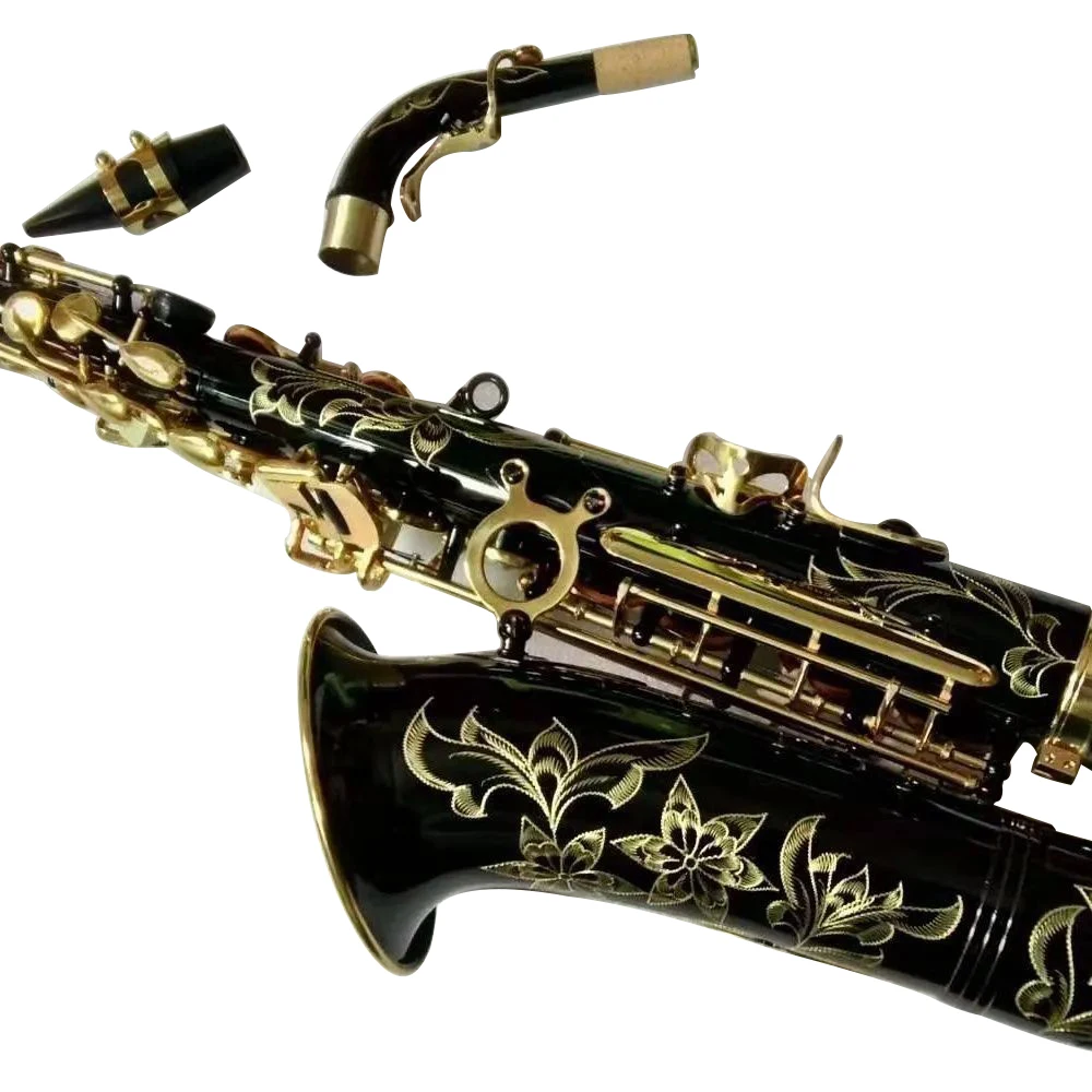 

High-end Eb tuned Yanagis alto saxophone A-991 nickel plated black body gold keys Japanese craft made jazz instrument alto sax w