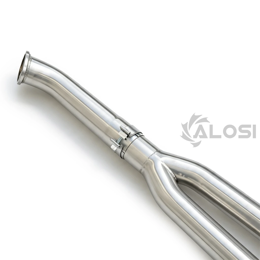 Preparing to ship Nissan GTR R35 3.8t straight Y-shaped exhaust front pipe free flow exhaust system, high-performance exhaust fr