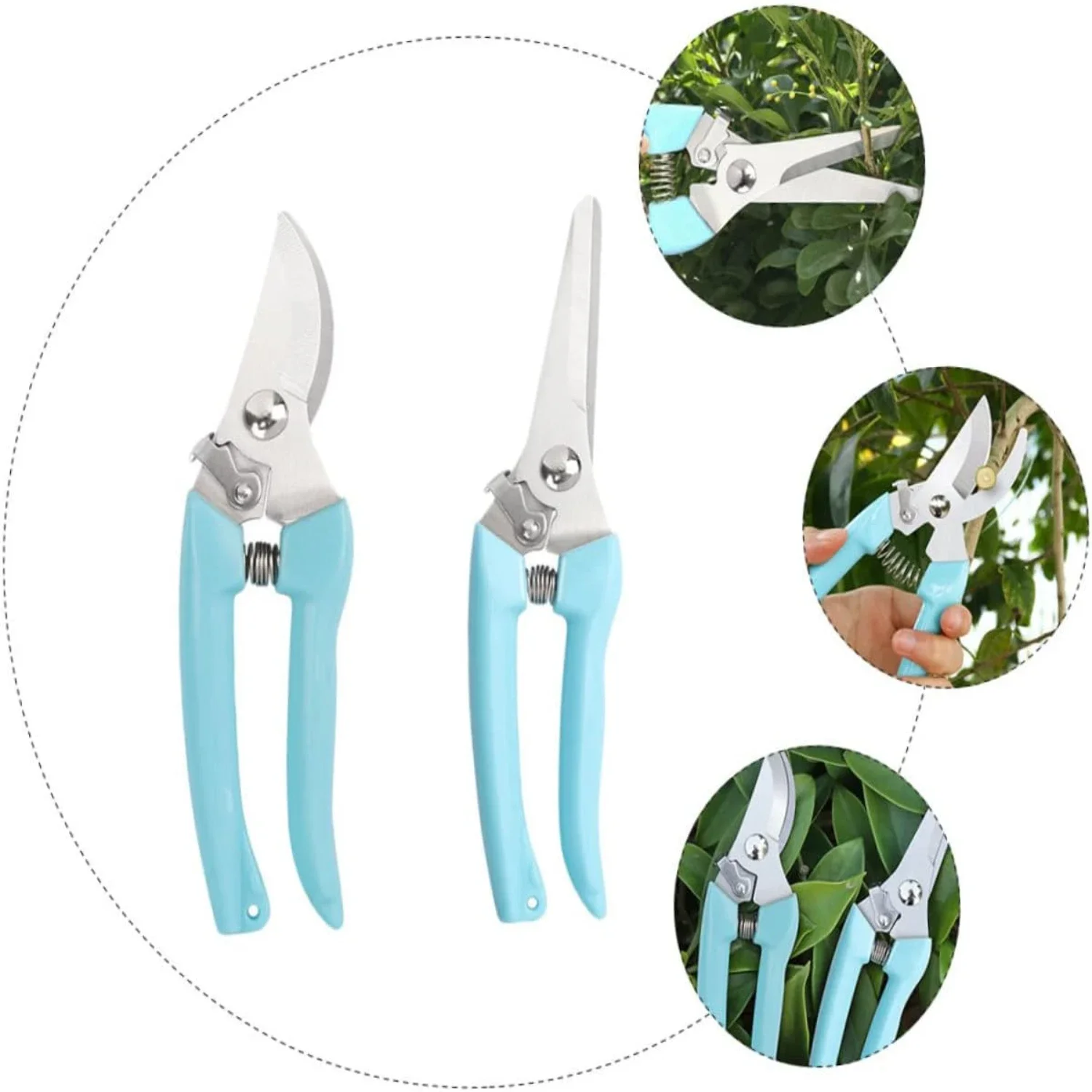 

2 шт. садовые ножницы, инструменты для обрезки ветвей - ножницы для ветвей фруктовых деревьев, триммер для травы, секаторы, триммер для живой изгороди Tijera podadora