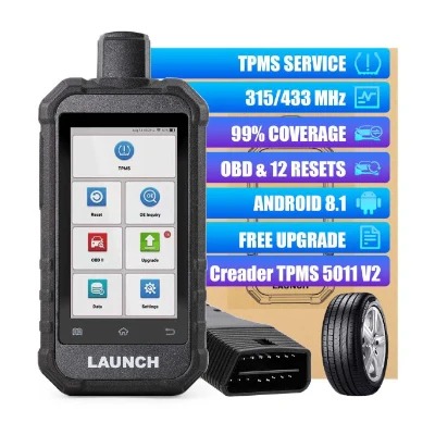 

Launch Creader TPMS 5011 V2 TPMS Activation And Diagnostic Tool WIFI Standalone Version 12 Reset Functions Activate 315/433MHZ