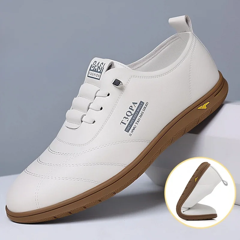 Zapatos de cuero de marca para hombre, mocasines cómodos de lujo para adultos, zapatos de conducción para hombres, zapatos formales de negocios para hombres