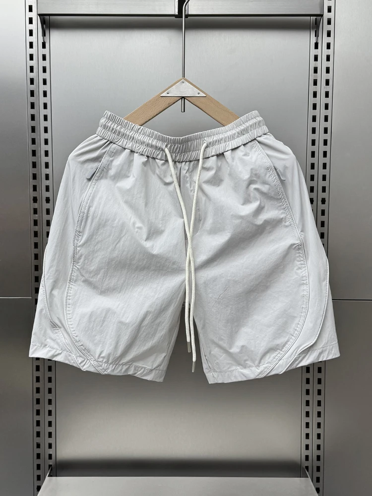 

Casual Loose Straight Leg Men's orts Summer Fitn Five-Quarter Length Beach Sport Pants Youthful Vitali Sle Polyester...