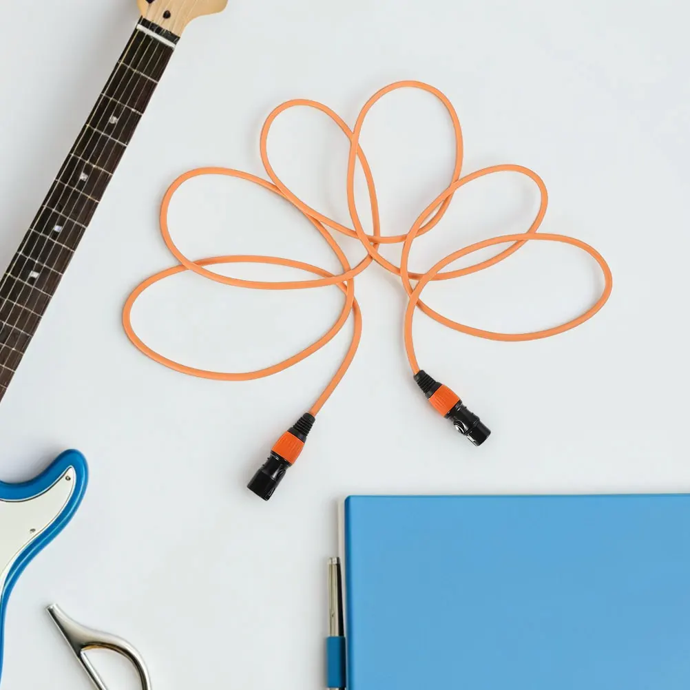 

Microphone Canthoom Cable Audio Cables for Speakers Balance Orange Copper Wire Long Xlr