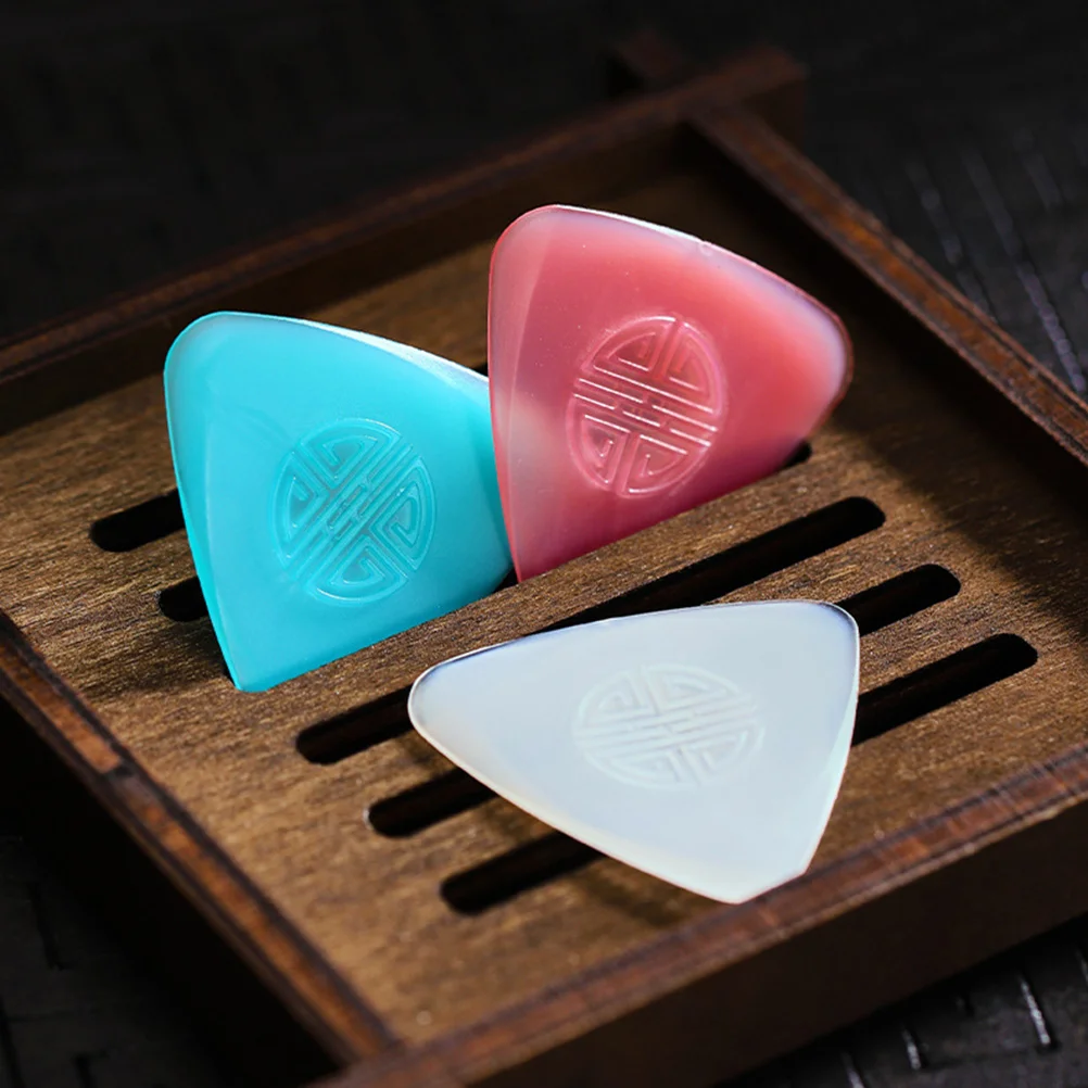 

4pcs Ruan Pick Nylon Liuqin Plectrum Durable Wear-Resistant Stringed Instrument Accessory For Musical Performance Clear Sound