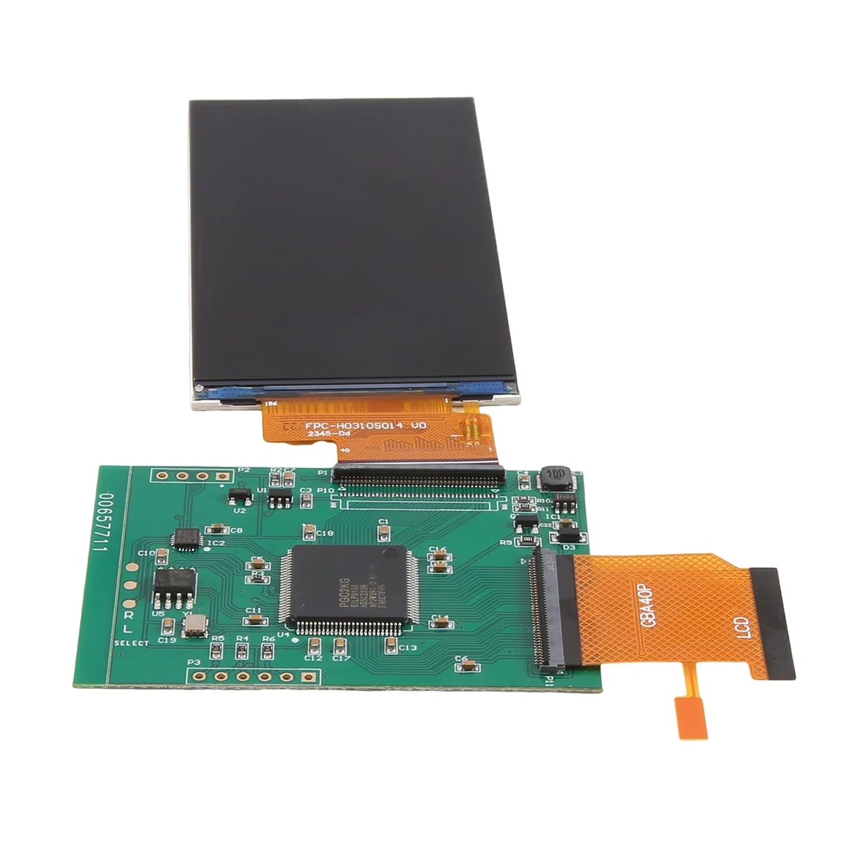 ABBH-V5.0 2.9 インチ IPS LCD スクリーン GBA 用ハイライト輝度 LCD GBA 用カットフリーシェル溶接不要ウォームライト