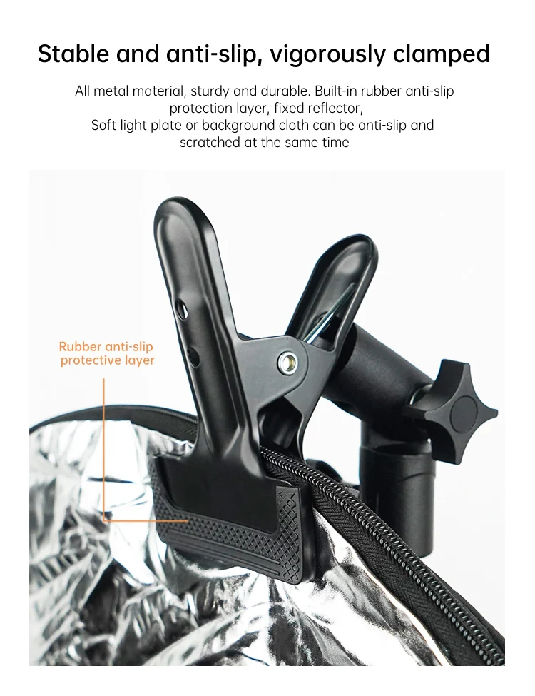 Fill Light Fixed Clamp Camera Live Streaming Background Board Bracket Strong Clamp Photography Reflector Plate Clamp