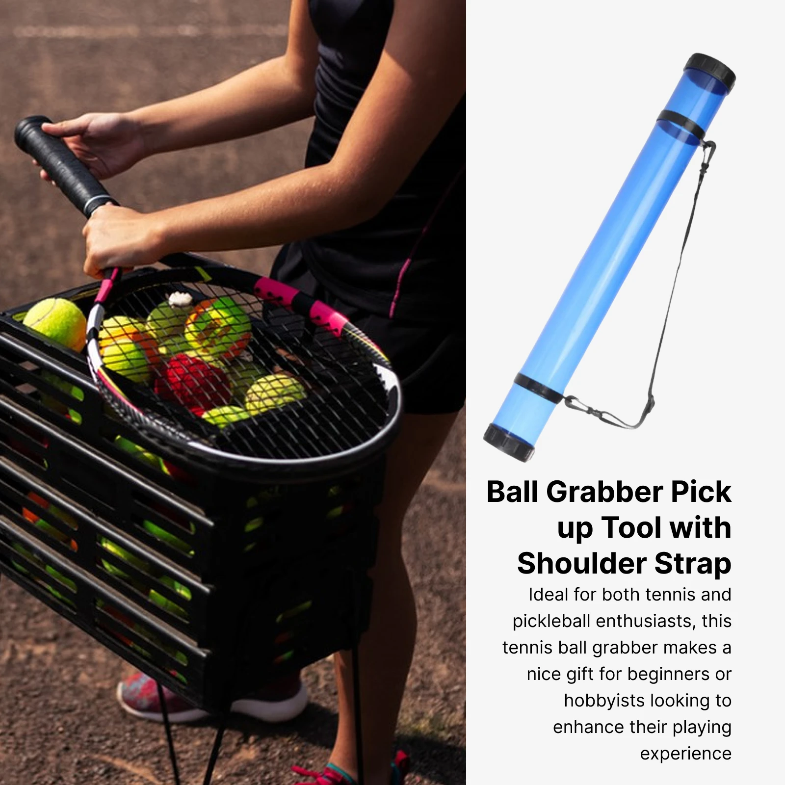 Pickleball Tennis Pickup Tube  - Rugged Sport Strap recensie en prijs