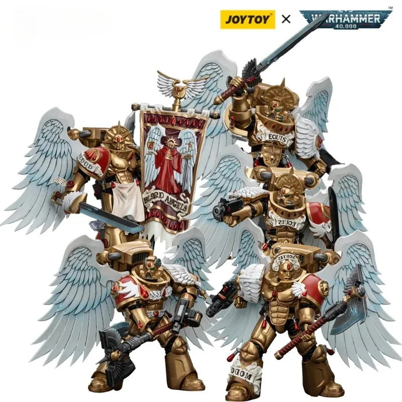 

[IN STOCK]JOYTOY Warhammer 40K 1/18 Blood Angels Sanguinius&Sanguinary Guard 5PCS Action Figure Model Toys Gifts Collection