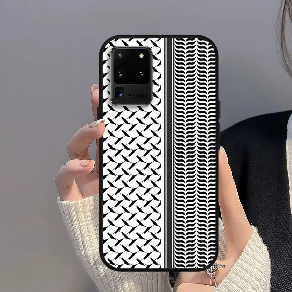 Hattah Keffiyeh Phone Case For Samsung Galaxy S21 S22 S23 S24 Note S20 Plus Ultra Shell