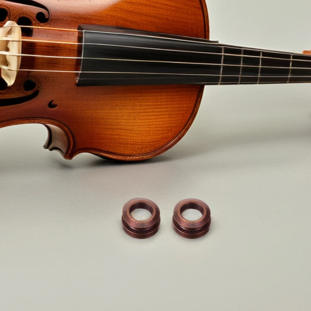 

2pcs Acoustic Guitar Accessories Copper Strap Button Locks Pickup Socket Tail Post Nut Wood Guitar Endpin Bass Support Live