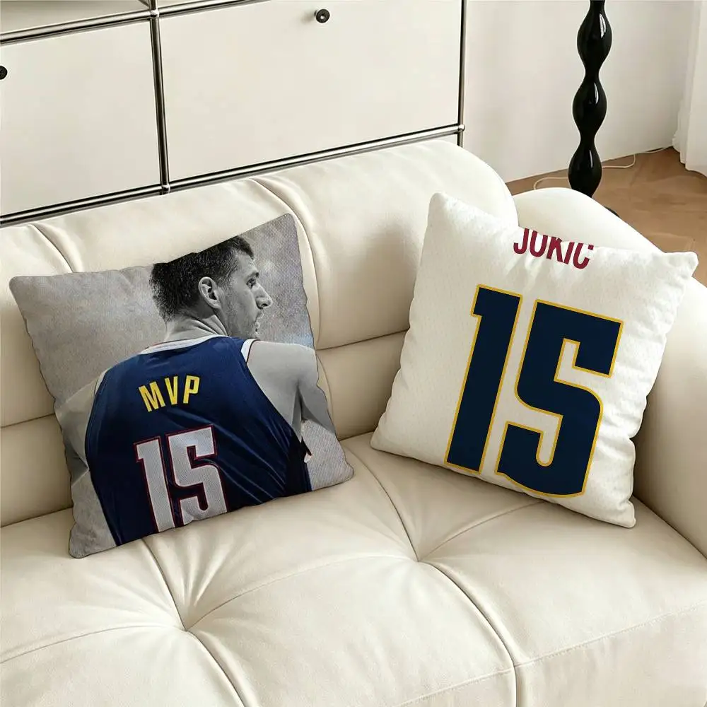 J-jokic 15 For basketball Nikola Pillow Case Cushion Cover Throw Pillow Case For Car Sofa