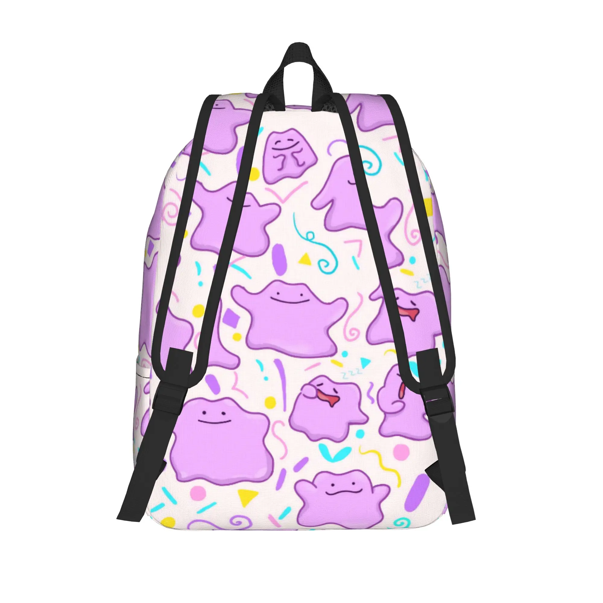 Dittoes Transform Purple blob Classical Backpack Outdoor Student Travel Imposter Cartoon Daypack Men Women Laptop Canvas Bags