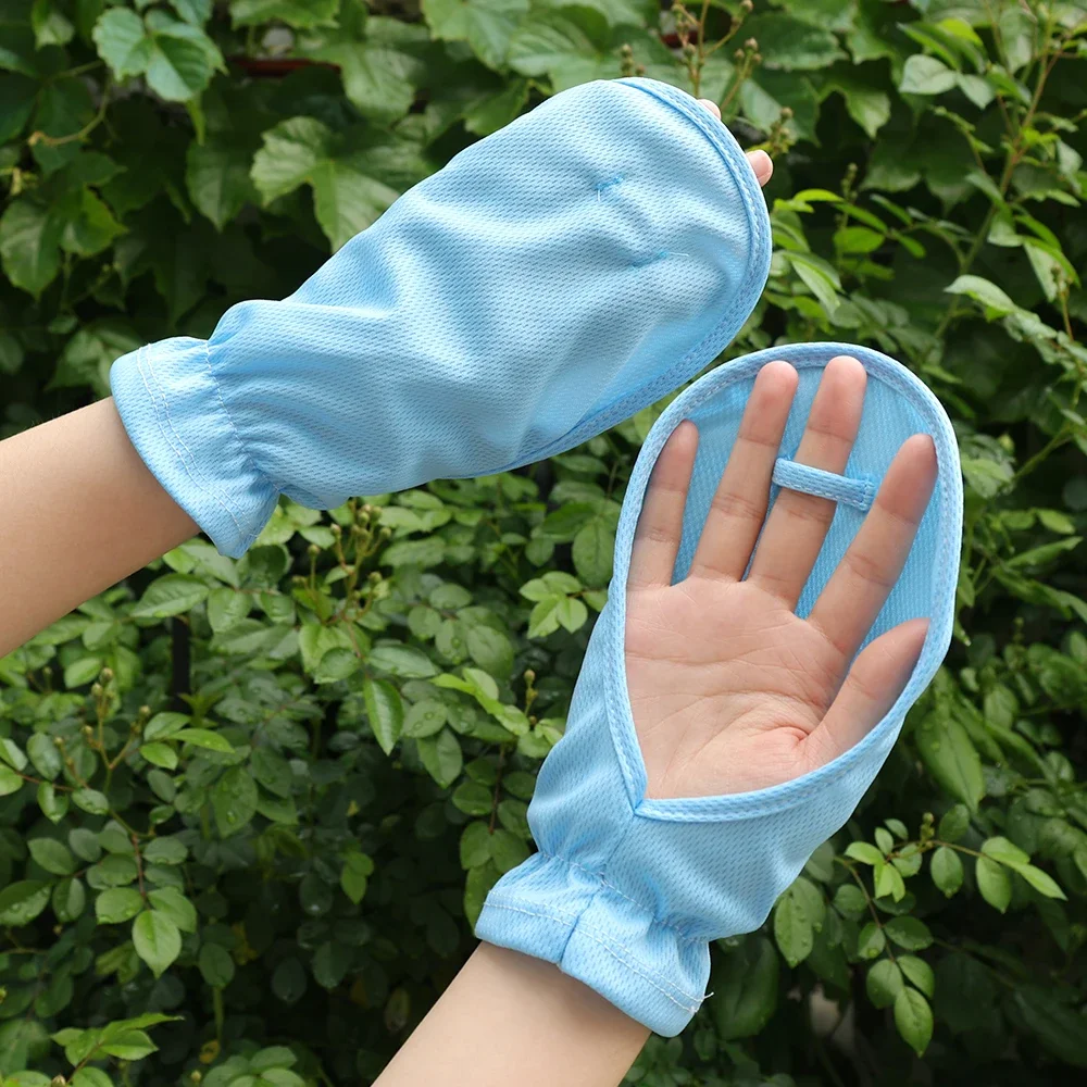 Summer Anti-sunburn Gloves Ice Outdoor Breathable Thin UV Protection Sunscreen Lady Cover Finger Gloves Cycling Sleeve Mitten image 6