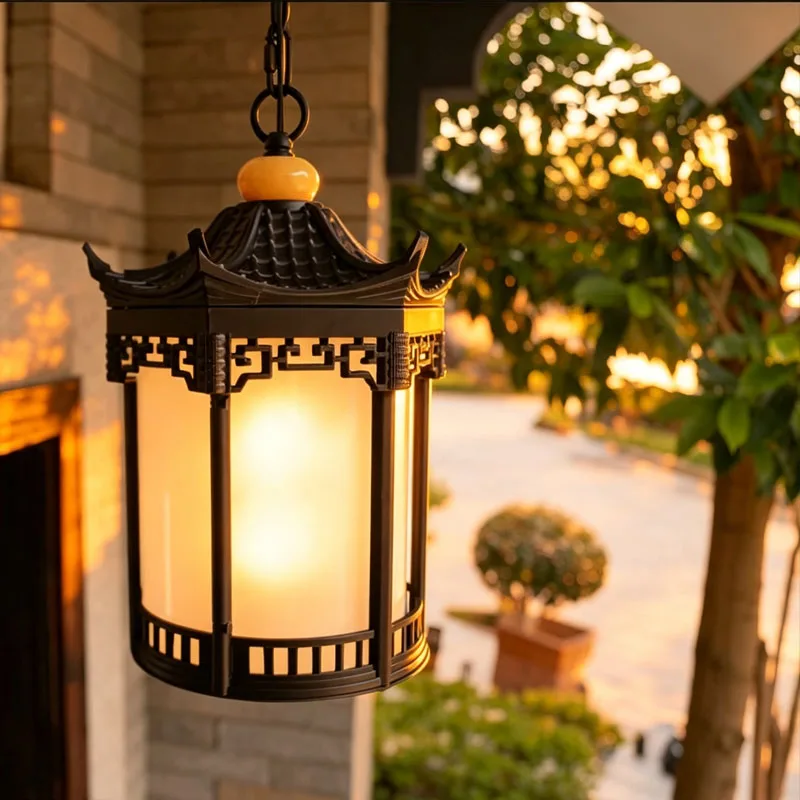 new-outdoor-waterproof-pendant-light-retro-balcony-corridor-aisle-grape-frame-lamp-european-creative-courtyard-lamps