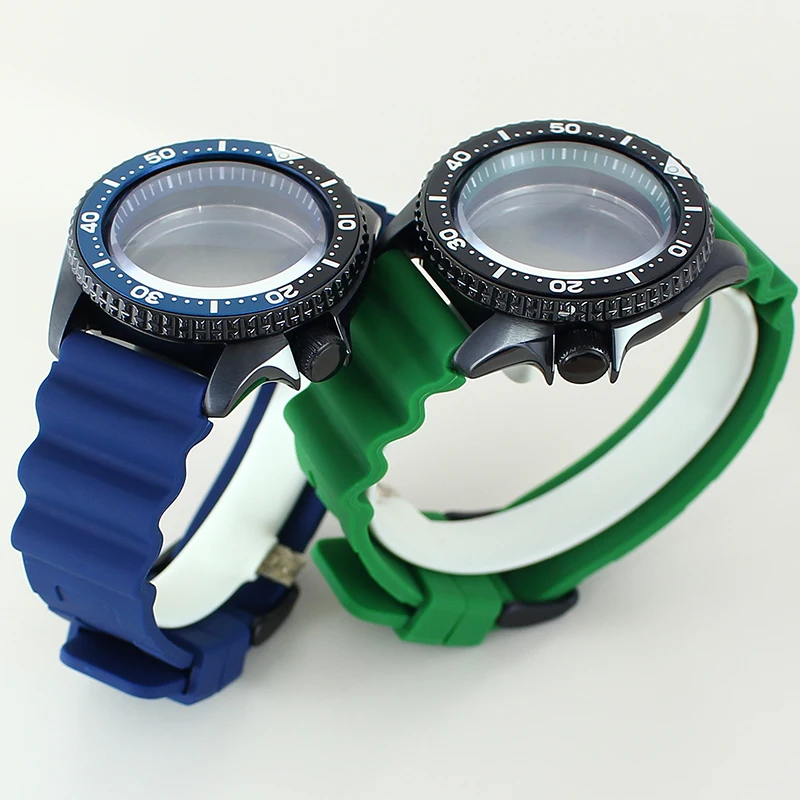 يناسب حافظة حركة NH35/34 مع حافظة مقاومة للماء موديل Seiko المعدلة من زجاج الياقوت المقاوم للصدأ بطول 100 متر #2