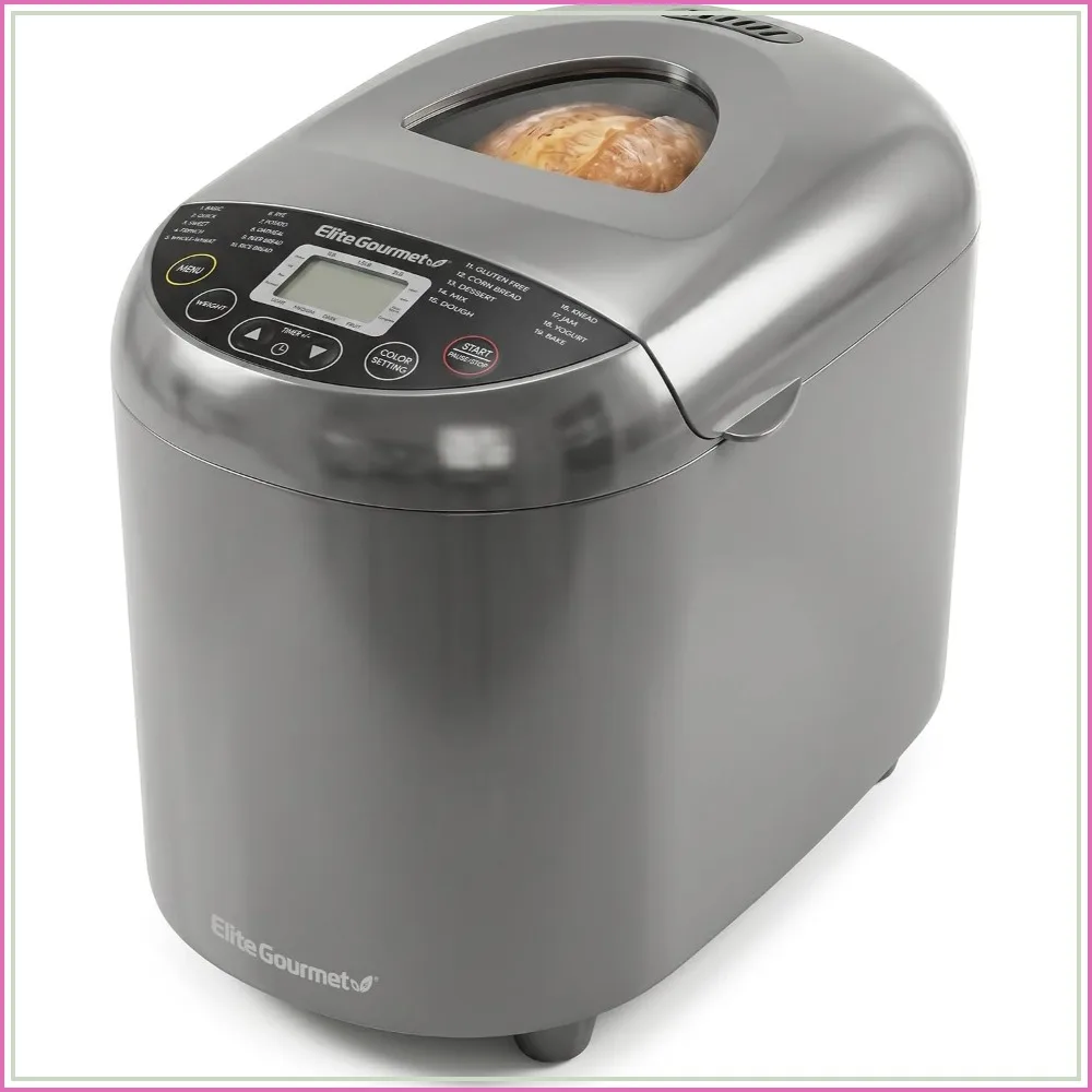 2LB Bread Maker with PFAS-Free Ceramic Pan, 19 Programs, Delay Timer