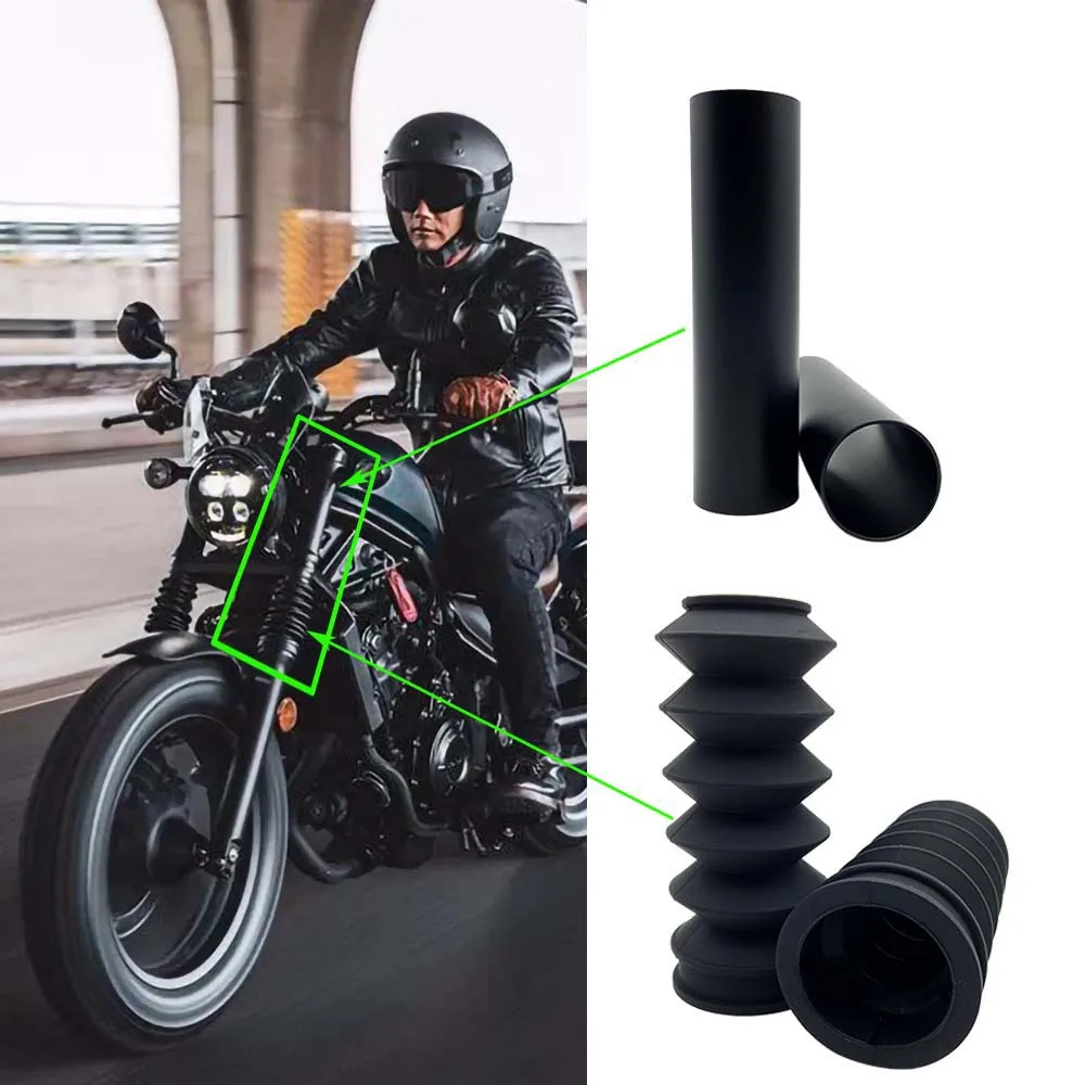 

Motorcycle Front Fork Cover Protector Gaiters Gators Boot Shock Protector Dust Cover REBEL CM500 CMX 300 500 CM300