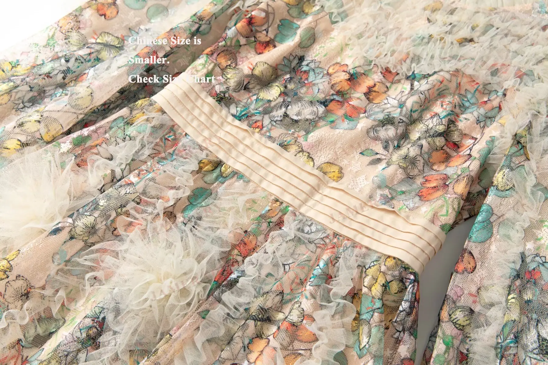 Summer Luxury Formal Evening Sequin Dresses Women Ruffle Long Sleeve Floral Maxi Cake Dress Tulle Prom Retro Party Vestidos