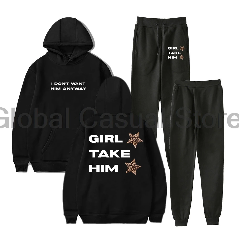 Tate McRae Its Ok Im Ok Merch Miss Possessive Tour Hoodie Jogger Pants Two Piece Set Sweatshirts+Sweatpants Men Women's Set