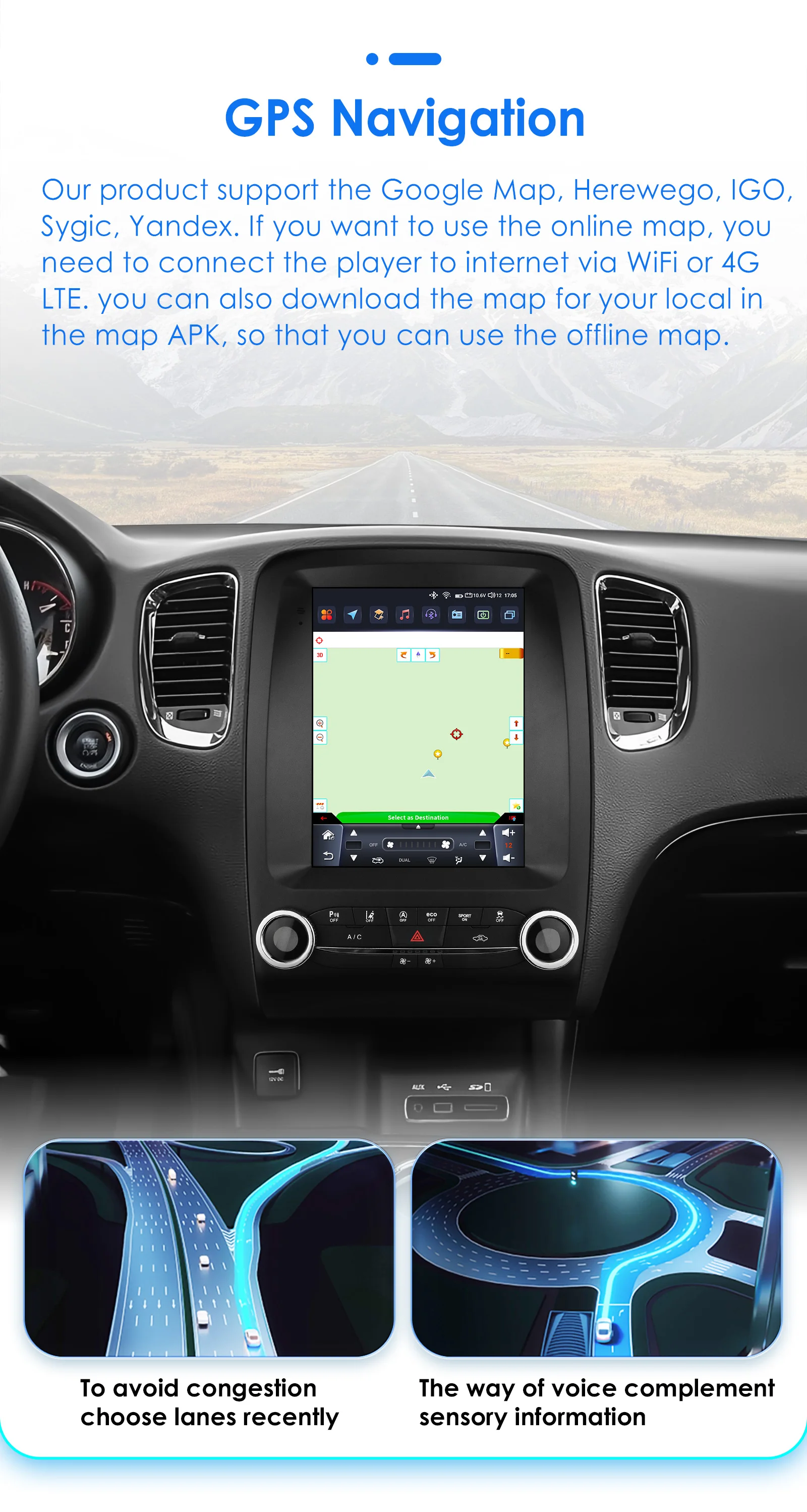 Hizpo Für Tesla Stil Auto Radio Für Dodge Durango 2014-2020 Multimedia GPS Stereo Intelligente System Kopf Einheit 360 kamera RDS – Detail 24