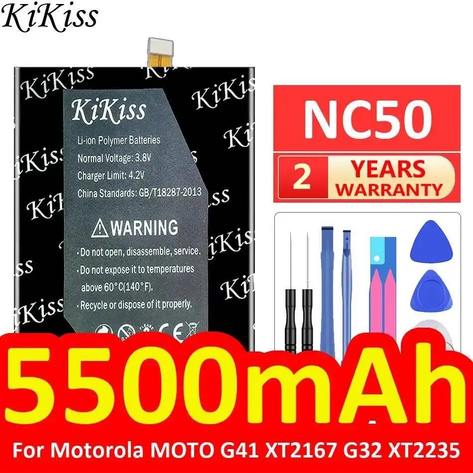 

For Motorola Moto G41 XT2167 G32 XT2235 5500Mah High-Capacity NC50 Mobile Phone Battery High Compatibility