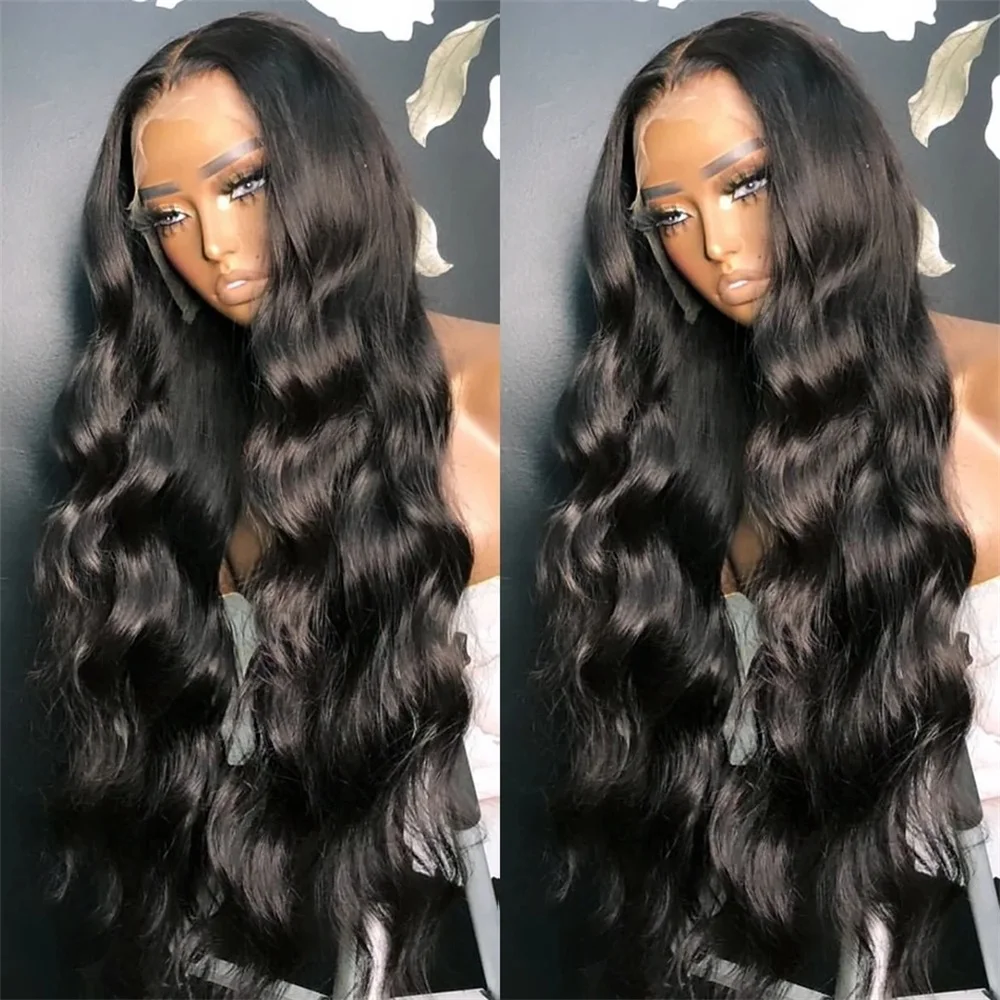 180 Density Body Wave Wig 13x6 13x4 Transparent Lace Front Wig 30 Inch Brazilian Loose Wave 360 Lace Frontal Wig Human Hair Wigs