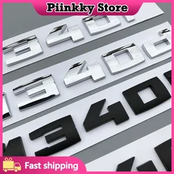 New Gloss Black 3D Letters Numbers M340i M240i M235i M140i M135i Emblem for F30 F31 F35 F40 F46 G42 G20 Car Trunk Sticker