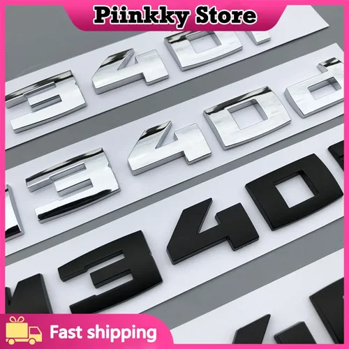 Letras y números 3D de color negro brillante, emblema para maletero de coche, M340i, M240i, M235i, M140i, M135i, F30, F31, F35, F40, F46, G42, G20, novedad