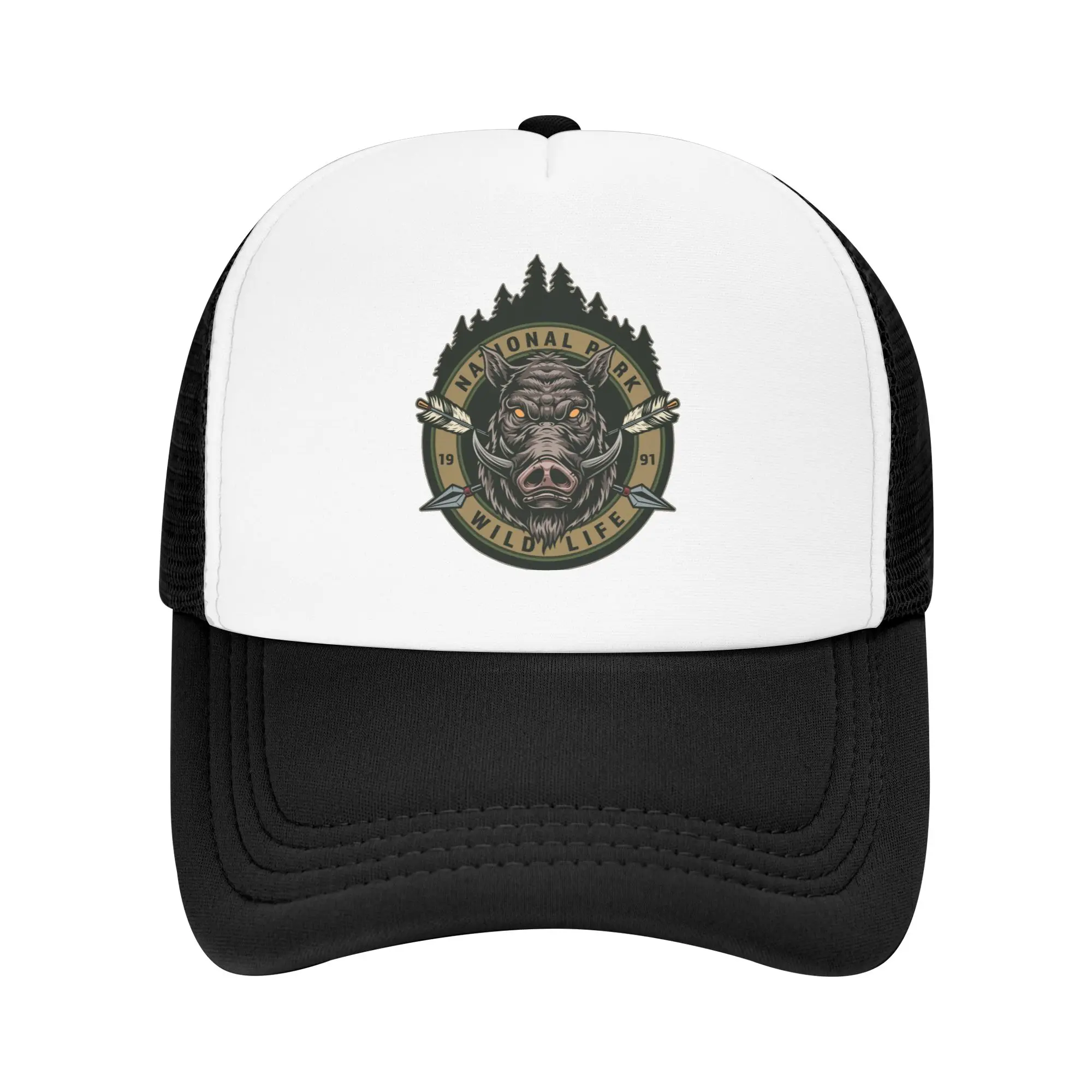 

Custom Wild Animal Boar Baseball Cap Sun Protection Men Women's Adjustable Trucker Hat Summer Personalized Dad Hat