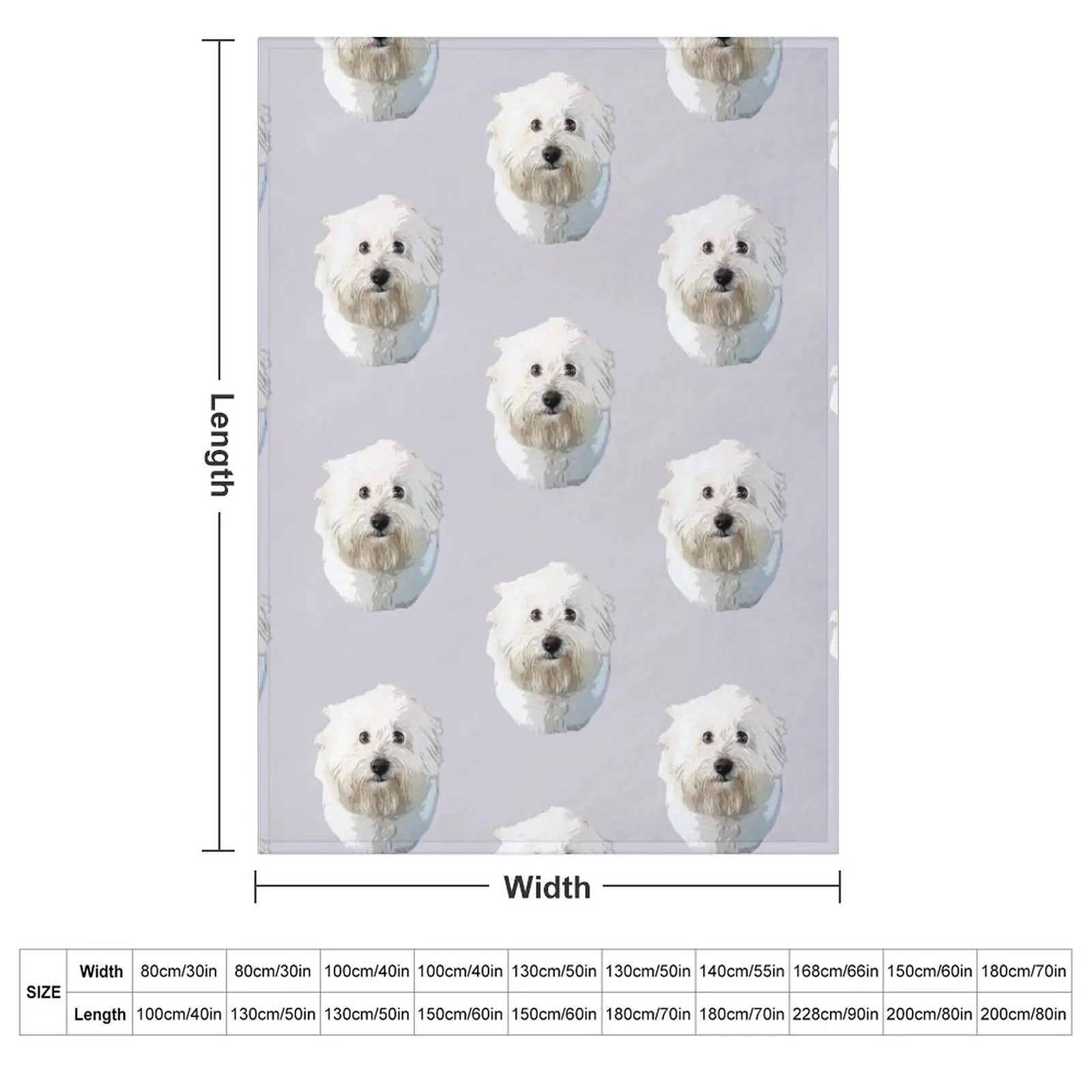 Coton De Tulear Throw Blanket Thin Bed Blankets