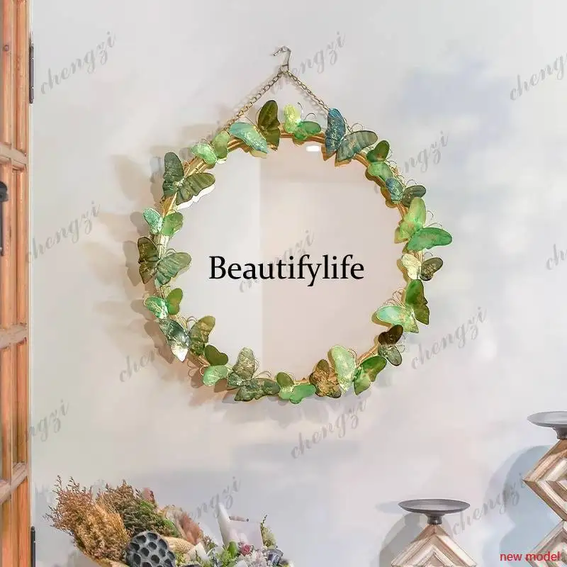 Decoration Round Mirror Decor Universal Antique Infinity Mini Art Mirror Decor Wall Bedroom Custom Espejos Vintage Home DecorH17