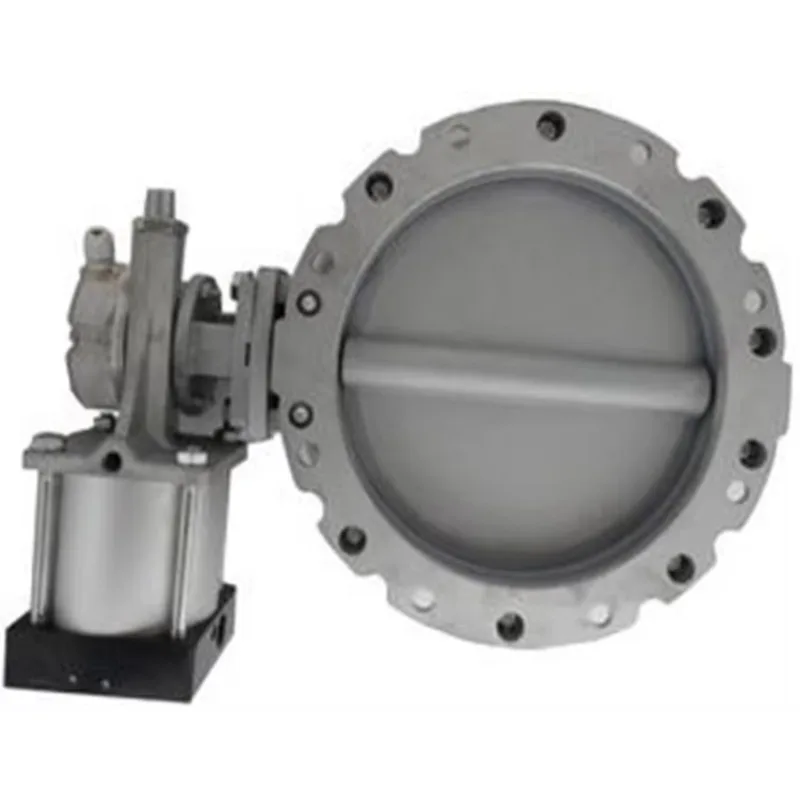 DN150، DN250 DN350 تصنيع شفة واحدة ومزدوجة سعر العرض المباشر صمام فراشة هوائي