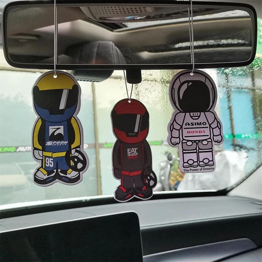 Car Air Freshener Sex Girl Hanging Rearview Mirror Perfume Flavoring Turbo Brake Disc Shock Absorber Solid Paper JDM Accessories