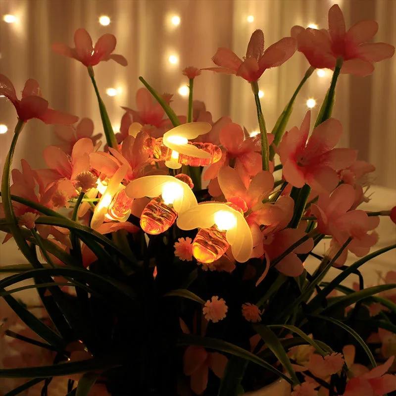Solar Honey Bee Light LED String Lights Suitable for Garden Balcony Tree Wedding Street Shrubbery Parterre Decoration