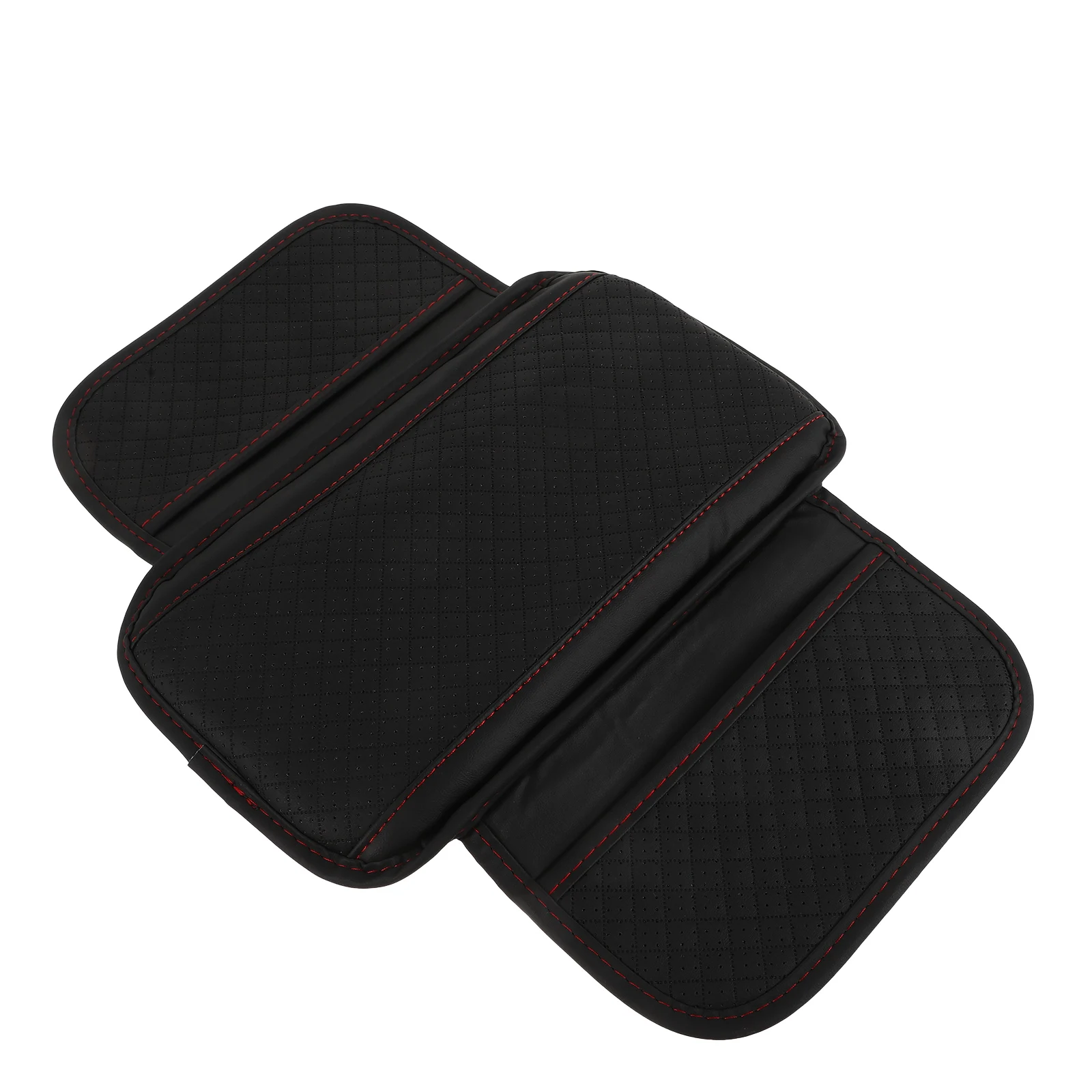 

2PCS Car Armrest Cover Storage Bag Center Console Pad Multifunctional Breathable Artificial Interior Accessories for Car