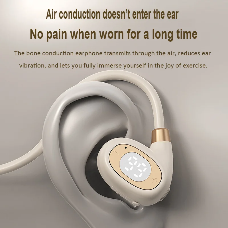 Bluetooth Earphones Ear-hook Air-Conduction Headphone With Mic HiFi Stereo  Sport Game Outdoor Wireless Headset For Xiaomi Lenovo - AliExpress 44