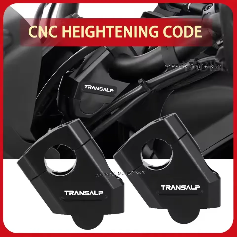 

XL750 Transalp Handlebar Riser Clamp CNC Handle Bar Lift Extend Adapter Mount For Honda XL750 Transalp XL650 XL 750 650