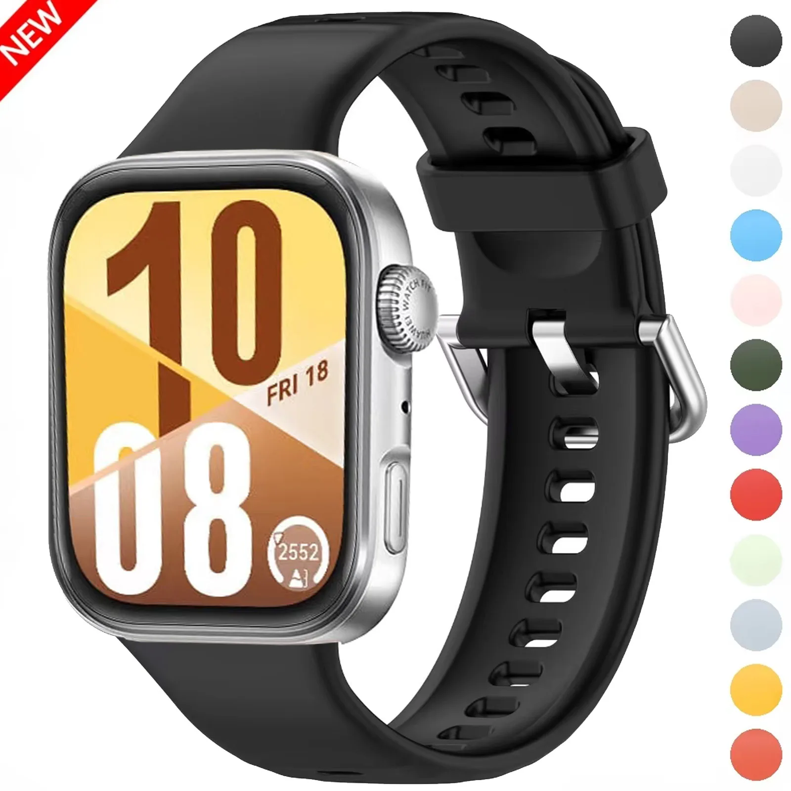 

Silicone Strap for Huawei Watch Fit 3/Fit 4/4 Pro Watchband Replaceable Bracelet Accessories for Huawei Watch Fit 4 Pro/4 Strap