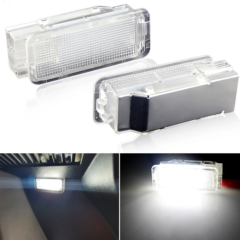 

2PCS For Peugeot 1007 206 207 306 307 308 3008 406 407 5008 607 806 807 LED Footwell Trunk Luggage Interior Lights Door Lamp