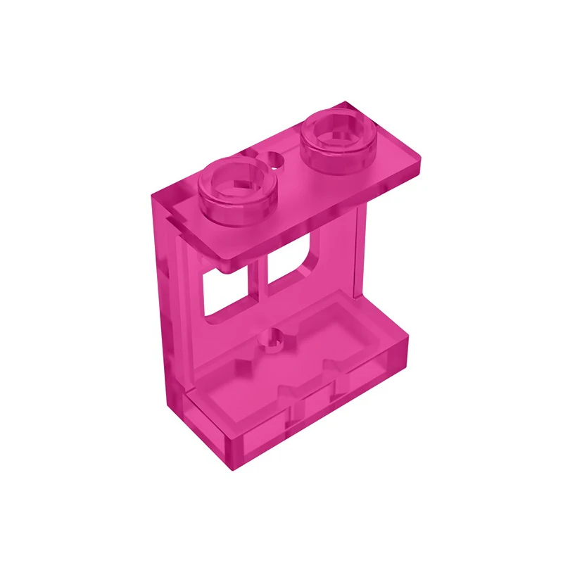 Gobricks GDS-784 Window 1x2x2 Plane Single Hole Top and Bottom for Glass - 1x2x2 Window compatible with lego 60032 DIY