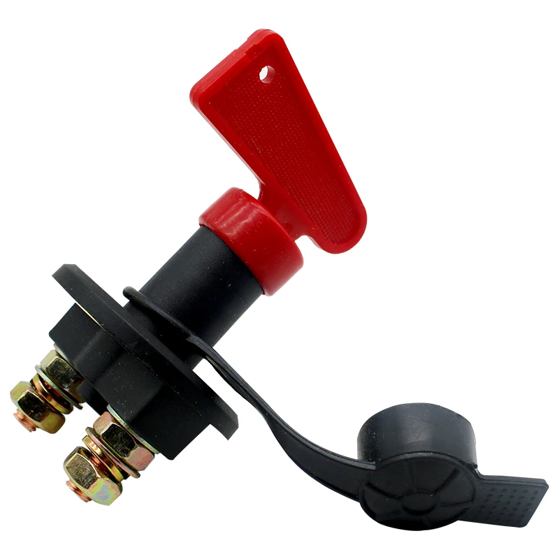 300A 12V 24V Red 2Key Cut Off Battery Main Kill Switch Vehicle Car Modify Isolator Disconnector Truck Boat Auto Car Power Switch