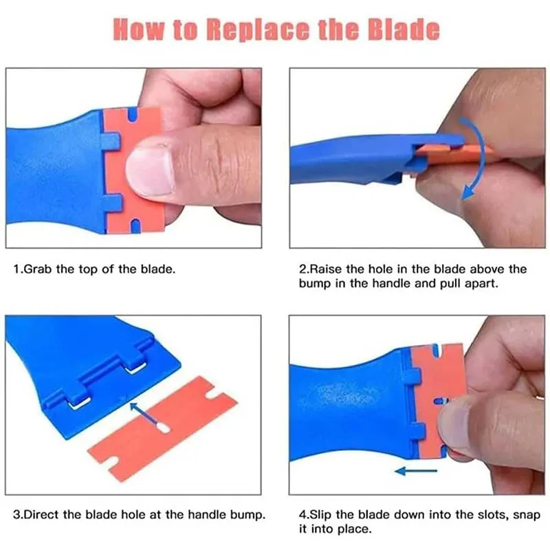 مكشطة إزالة الغراء متعددة الوظائف، مكشطة تنظيف إزالة الزجاج البلاستيكي، أداة تطبيق فيلم السيارة، مجرفة تنظيف المطبخ
