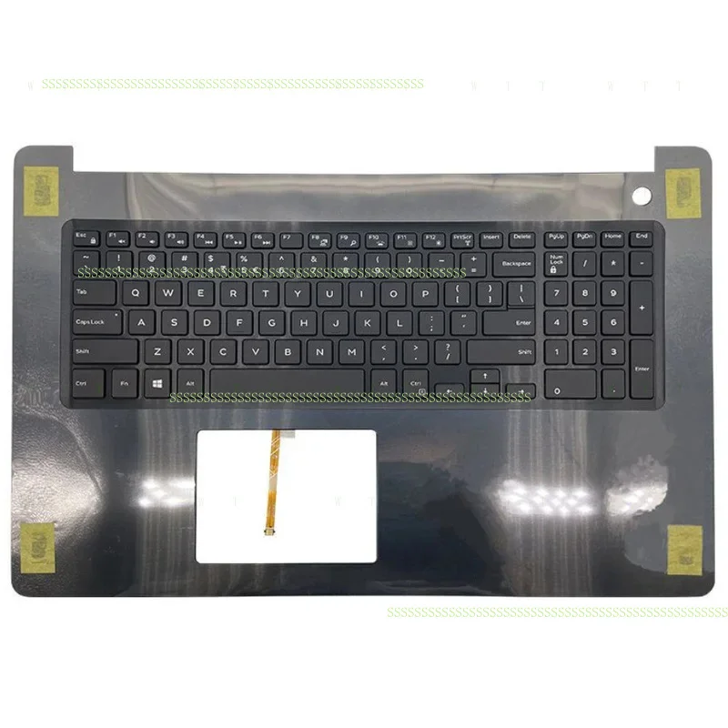 Клавиатура S + W с подсветкой и упором для рук, серебристая 0HMY79 06V9FW для Dell Inspiron 17 5770 5775