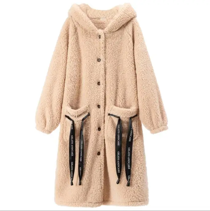 

Thickened Flannel Robe 2025 New Arrival Sleepwear Robes Couple Coral Velvet Bathrobe Striped Lengthed Home Clothes Night Robe