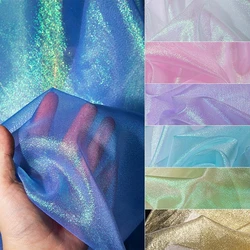 Gradient Laser Sheer Organza fabric, Transparent Designer Creative Cloth Fabric, Sold by Meter