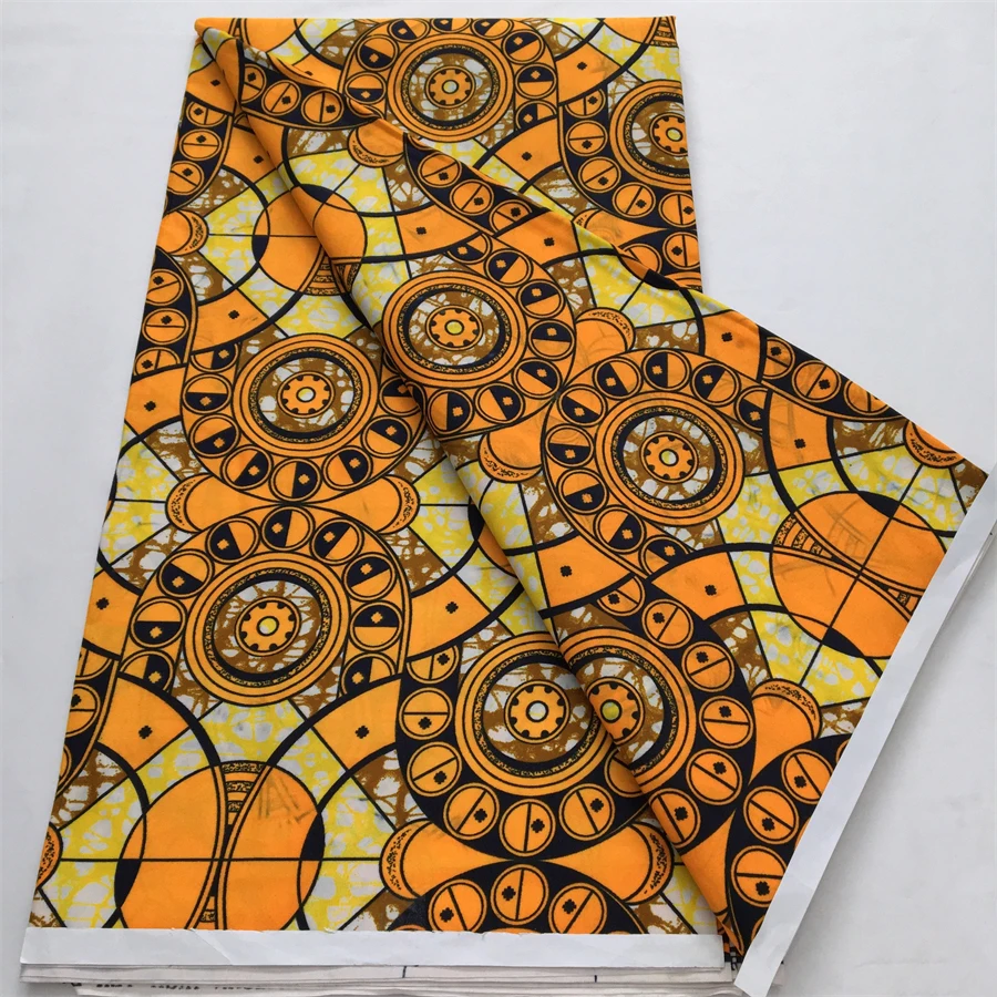 Nigeria Wax Fabric Ankara 2025 Newset DIY Print African Textile Wax Fabric Tissu For Women Dresses Sewing Polyester Material